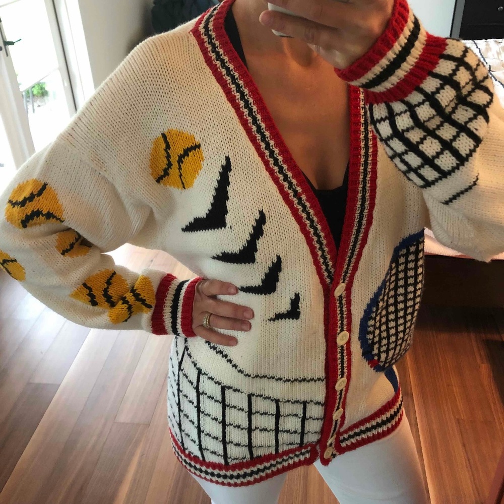 FAB Vintage Tennis Cardigan